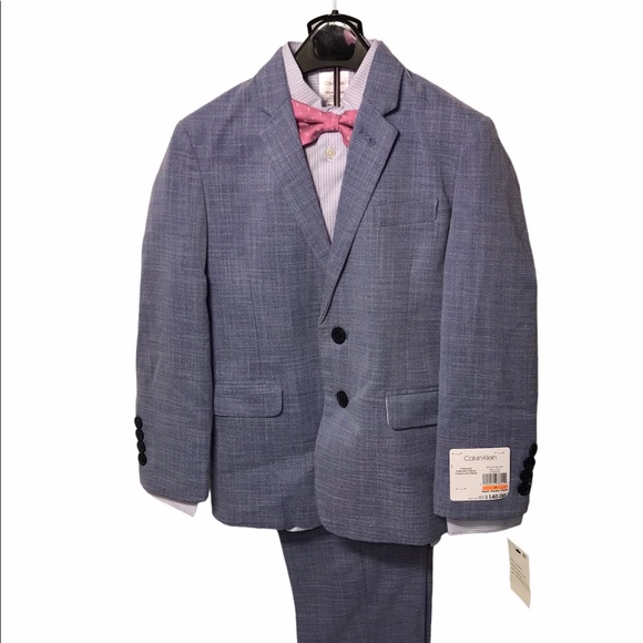 🆕 Calvin Klein 4pc Blue Toddler Suit - Picture 2 of 6